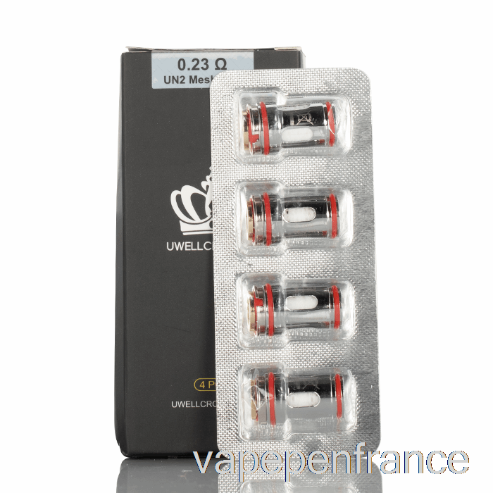 Uwell Couronne 5 Bobines De Remplacement 0,23ohm Un2 Bobines à Maille Unique Stylo Vape